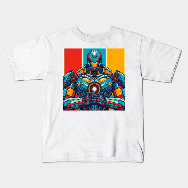 Cool looking mechabot movie Kids T-Shirt by Mechanime World